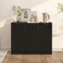 Credenza Nera 90,5x30x70 cm in Legno Multistrato