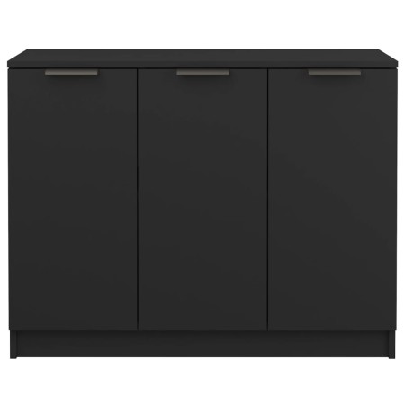 Credenza Nera 90,5x30x70 cm in Legno Multistrato