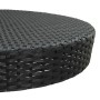 Set Bar da Giardino 5 pz in Polyrattan Nero