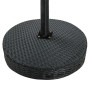 Set Bar da Giardino 3 pz con Cuscini Polyrattan Nero