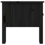 Tavolini 2 pz Neri 50x50x49 cm in Legno Massello di Pino