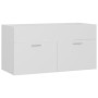 Mobile Sottolavabo Bianco 90x38,5x46 cm in Legno Multistrato