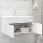 Mobile Sottolavabo Bianco 90x38,5x46 cm in Legno Multistrato