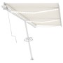 Tenda Automatica con Sensore Vento e LED 600x300 cm Crema