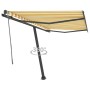 Tenda da Sole Autoportante Automatica 300x250 cm Gialla Bianca