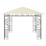 Gazebo con Zanzariera e Luci LED 3x3x2,73 m Crema