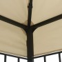 Gazebo con Stringa di Luci LED 3x4 m Crema