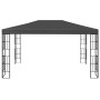 Gazebo con Stringa di Luci LED 3x4 m Antracite