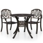 Set da Bistrot 3 pz in Alluminio Pressofuso Bronzo