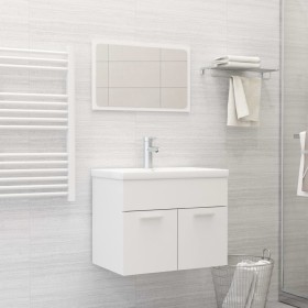 Set Mobili da Bagno Bianco in Truciolato