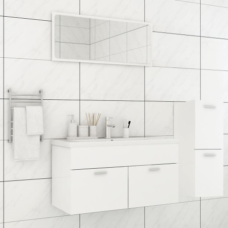 Set Mobili da Bagno Bianco in Truciolato