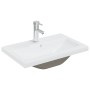 Mobile con Lavabo Integrato Grigio Cemento in Legno Multistrato