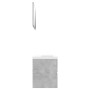 Set Mobili da Bagno Grigio Cemento in Truciolato