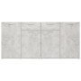 Credenza Grigio Cemento 160x36x75 cm in Legno Multistrato