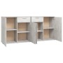 Credenza Grigio Cemento 160x36x75 cm in Legno Multistrato