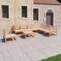 Set Divani da Giardino 8 pz in Legno Massello di Pino