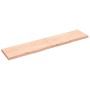 Piano per Tavolo 200x40x(2-6)cm in Rovere Massello Non Trattato