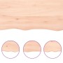 Piano per Tavolo 200x40x(2-6)cm in Rovere Massello Non Trattato
