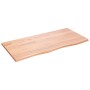 Piano Tavolo Marrone Chiaro 100x50x2cm Rovere Massello Trattato