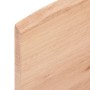 Piano Tavolo Marrone Chiaro 100x50x2cm Rovere Massello Trattato