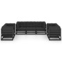 Set Divani da Giardino 7 pz con Cuscini Legno Massello di Pino