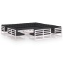 Set Divani da Giardino 14 pz Cuscini Bianchi Massello di Pino