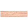 Piano Tavolo Marrone 180x40x(2-6) cm Massello Rovere Trattato