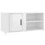 Mobili TV 2 pz Bianco Lucido 80x31,5x36cm in Legno Multistrato