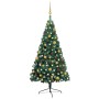 Albero di Natale Preilluminato con Supporto Verde 120 cm PVC