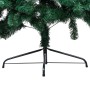 Set Albero Natale Artificiale a Metà LED e Palline Verde 210 cm