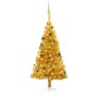 Albero di Natale Preilluminato con Palline Oro 150 cm PET