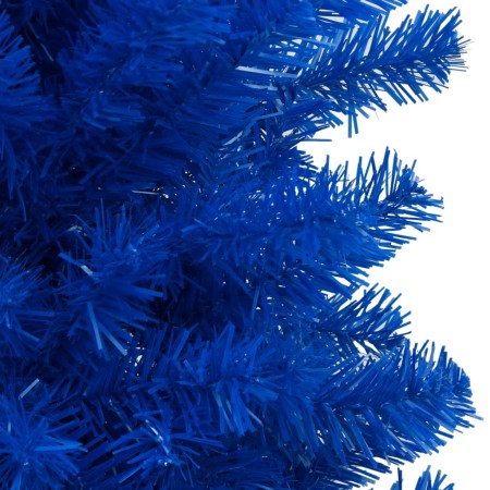 Albero di Natale Preilluminato con Palline Blu 240 cm PVC