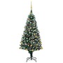 Albero di Natale Preilluminato con Palline e Pigne 150 cm