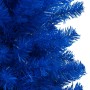 Albero di Natale Preilluminato con Palline Blu 120 cm PVC