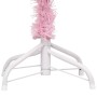 Albero di Natale Preilluminato con Palline Rosa 120 cm PVC