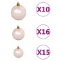 Albero Natale Artificiale Nordmann LED Palline Verde 240cm