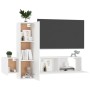 Set di Mobili Porta TV 3 pz Bianco in Legno Multistrato