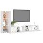 Set Mobili Porta TV 3 pz Bianco in Legno Multistrato