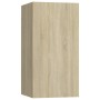 Set di Mobili Porta TV 7 pz Rovere Sonoma in Legno Multistrato