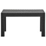 Set Divani da Giardino 3 pz con Cuscini in Rattan PP Antracite