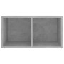 Mobili TV 2 pz Grigio Cemento 72x35x36,5cm in Legno Multistrato