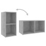 Mobili TV 2 pz Grigio Cemento 72x35x36,5cm in Legno Multistrato