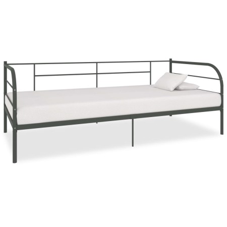 Telaio Divano Letto Grigio in Metallo 90x200 cm