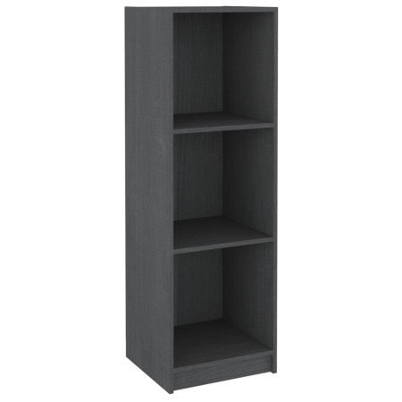 Libreria/Divisorio Grigio 36x33x110 cm Legno Massello di Pino