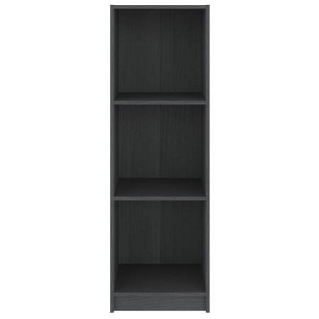 Libreria/Divisorio Grigio 36x33x110 cm Legno Massello di Pino