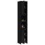 Mobile da Bagno Nero 30x30x183,5 cm in Legno Multistrato