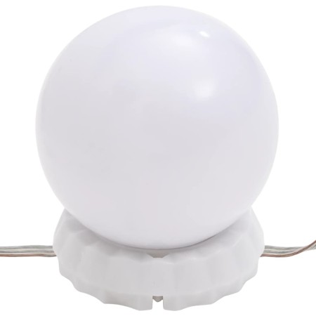 Applique Specchio 8 Lampadine LED Bianco Caldo e Bianco Freddo