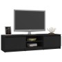 Mobile Porta TV Nero 140x40x35,5 cm in Legno Multistrato