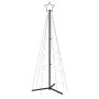 Albero di Natale a Cono Bianco Freddo 200 LED 70x180 cm