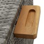 Contenitore da Giardino Grigio Chiaro 120x65x61 cm Polyrattan